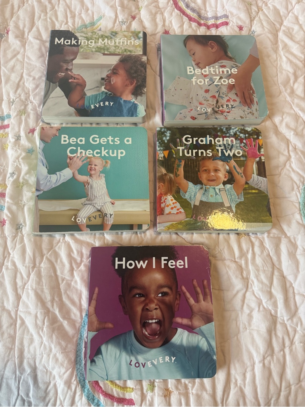 Lovevery Books Bundle Set of 5 Toddler Board Books, Great condition